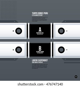 Futuristic corporate web design template. Useful for presentations or advertising.