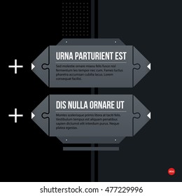 Futuristic corporate web design template. Useful for presentations or advertising.