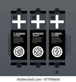 Futuristic corporate web design template. Useful for presentations or advertising.