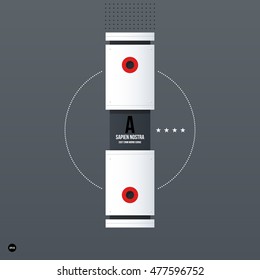 Futuristic corporate web design template. Useful for presentations or advertising.