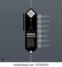 Futuristic corporate web design template. Useful for presentations or advertising.