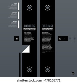 Futuristic corporate web design template. Useful for presentations or advertising.