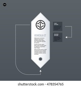 Futuristic corporate web design template. Useful for presentations or advertising.