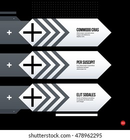 Futuristic corporate web design template. Useful for presentations or advertising.