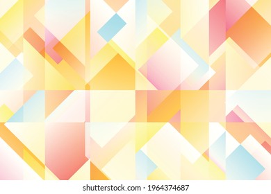 Futuristic cover design for notebook paper, copybook brochures, book, magazine, print. Geometric abstract background with gradient multicolor elements. Colored pattern.  