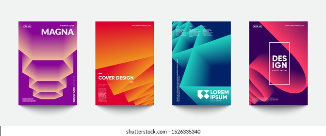 Futuristic cover templates design. Eps10 vector.