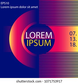 Futuristic covers design, creative modern abstract gradient background with geometric element.
