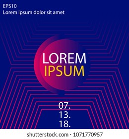 Futuristic covers design for the event banner, creative modern abstract gradient background with geometric element. Vector illustration EPS10