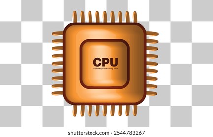 ícones de CPU futuristas, perfeitos para aprimorar seus projetos técnicos, apresentações, interface de usuário ou projetos. detalhes de alta resolução. Conceito de ilustração vetorial.	