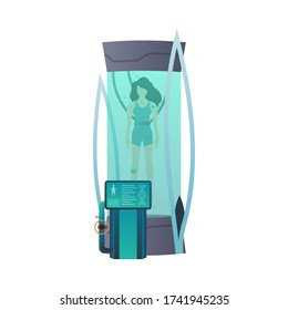 Cápsulas o contenedores de criogenicidad futurista. Tecnología criónica para humanos o cámara criogénica de un astronauta. Modo de sueño de astronauta Sci-fi.