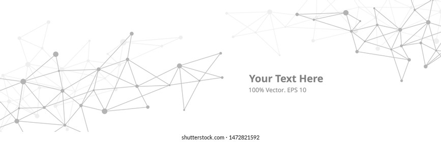 Futuristic crypto blockchain illustration. Vector global creative social network. Abstract polygonal background with lines and dot