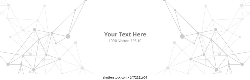 Futuristic crypto blockchain illustration. Vector global creative social network. Abstract polygonal background with lines and dot