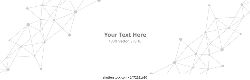Futuristic crypto blockchain illustration. Vector global creative social network. Abstract polygonal background with lines and dot