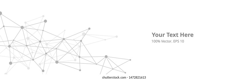 Futuristic crypto blockchain illustration. Vector global creative social network. Abstract polygonal background with lines and dot