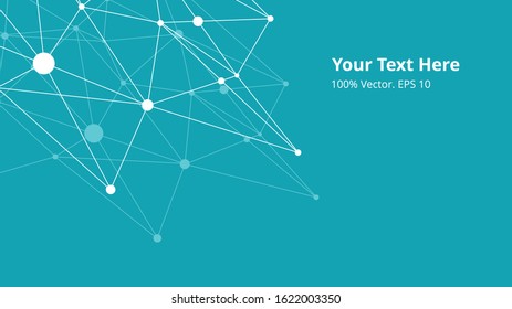 Futuristic crypto colorful blockchain illustration. Vector global creative social network. Abstract polygonal background with lines and dots. EPS 10