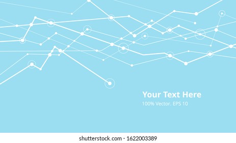 Futuristic crypto colorful blockchain illustration. Vector global creative social network. Abstract polygonal background with lines and dots. EPS 10