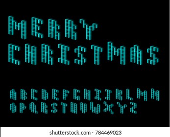 Futuristic Cube Font Set