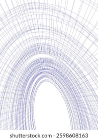 Futuristic Curved Wireframe Structures – Abstract Architectural Designs with Organic Flow