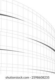 Futuristic Curved Wireframe Structures – Abstract Architectural Designs with Organic Flow