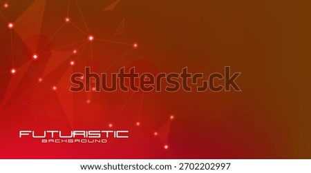 Futuristic cyber graphic red-orange background with a mix of warm and cool tones, tiny sparkling points of light connected by thin lines, creating depth and dimension.