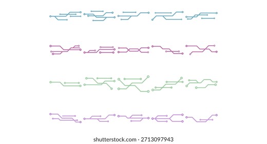 Futuristic Cyber Line Vector de neón