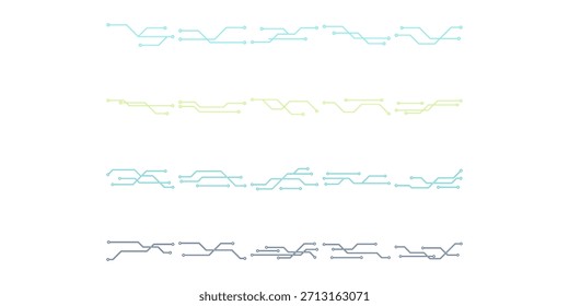 Elemento de Vector de neón cibernético futurista