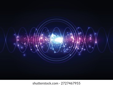 Fondo futurista del ciberespacio con rayas de luz de neón dinámicas y líneas brillantes abstractas para proyectos digitales creativos.