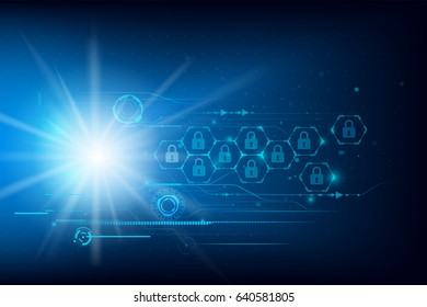 Futuristic Cyber technology abstract background with dotted circle HUD Head Up Display panel Vector illustration eps10