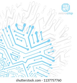Futuristic cybernetic scheme, vector motherboard illustration. Digital element, circuit board. Technology innovation abstract background