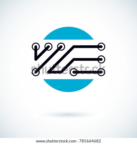 Similar – Image, Stock Photo Integrated semiconductor microchip microprocessor