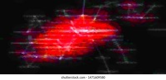 Futuristic cyberpunk background in a retro style of 80's. Colorful techno backdrop with glitch effect. Vector illustration of a distorted and pixelated surface.