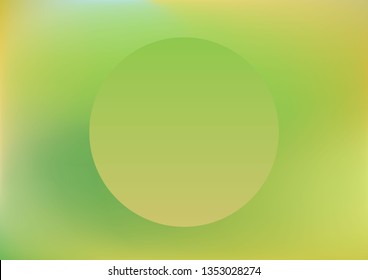 Futuristic cyberpunk green neon abstract digital background with shape circle for design. Theme color transitions: yellow and green duotone gradients, retrowave 80s-90s aesthetics. Vector image