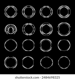 Futuristic cyberpunk sci fi interface element circle hud technology frame graphic vector design template