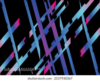 Futuristic dark background digital technology, cyber nano information, abstract communication, future technology data innovation, internet network speed connection.