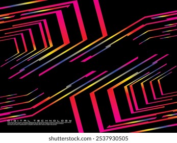 Tecnología digital futurista de fondo oscuro, información cibernética nano, comunicación abstracta, innovación de datos de tecnología futura, conexión de velocidad de red de Internet.