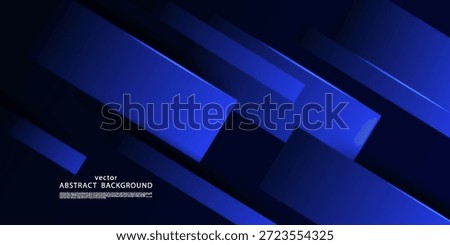Futuristic dark blue abstract banner background. Cool background design with overlapping square patterns and a light pattern concept. Vector eps10