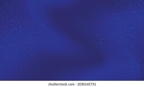 Futuristic Dark Blue Gradient Background. Sparkle Star Abstract Texture Design On Sky Blur. Vector Illustration