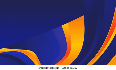 Futuristic dark blue orange vector design