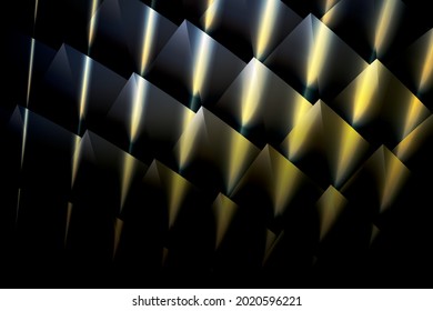 Futuristic dark dragon scales background design for website, poster, brand identity, presentation template etc. Premium gradient background with laser rays.