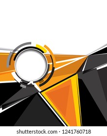 Futuristic Design, background with triangle. Abstract design layout template.