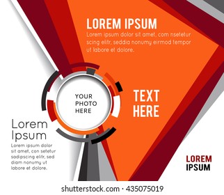 Futuristic Design, background with triangle. Abstract design layout template.