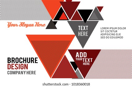 Futuristic Design, background with triangle - brochure design or flyer