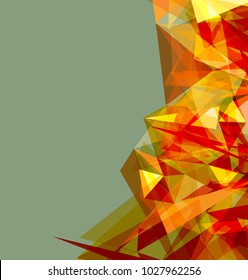 Futuristic Design, background with triangle - brochure design or flyer
