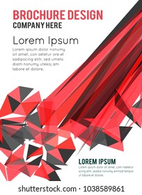 Futuristic Design, background with triangle - brochure design or flyer