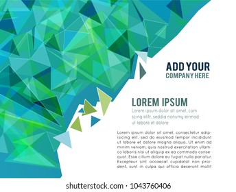 Futuristic Design, background with triangle - brochure design or flyer