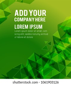 Futuristic Design, background with triangle - brochure design or flyer