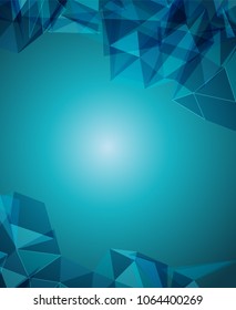 Futuristic Design, background with triangle - brochure design or flyer