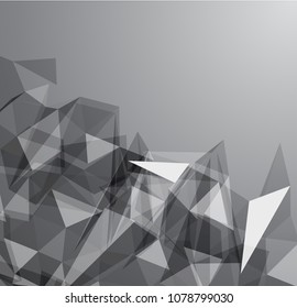 Futuristic Design, background with triangle - brochure design or flyer