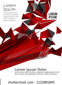 Futuristic Design, background with triangle - brochure design or flyer