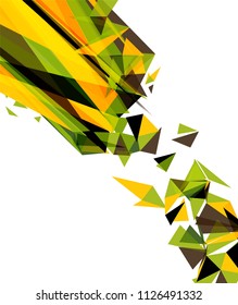 Futuristic Design, background with triangle - brochure design or flyer